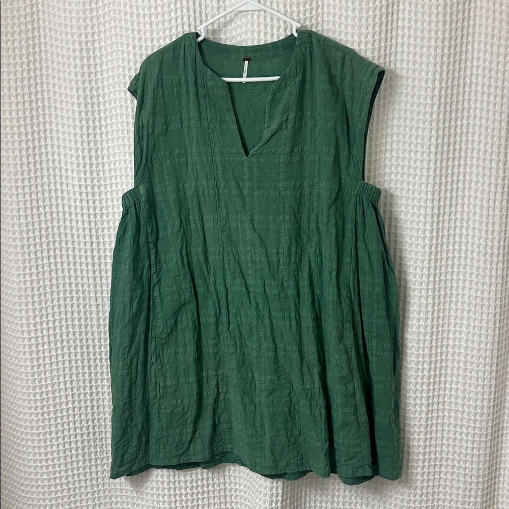 YFB Young Fabulous & Broke Green Cotton Mini Dress Large